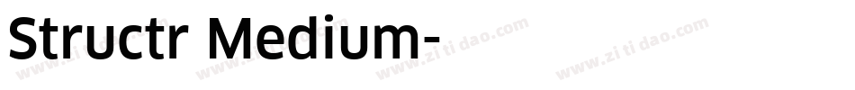 Structr Medium字体转换